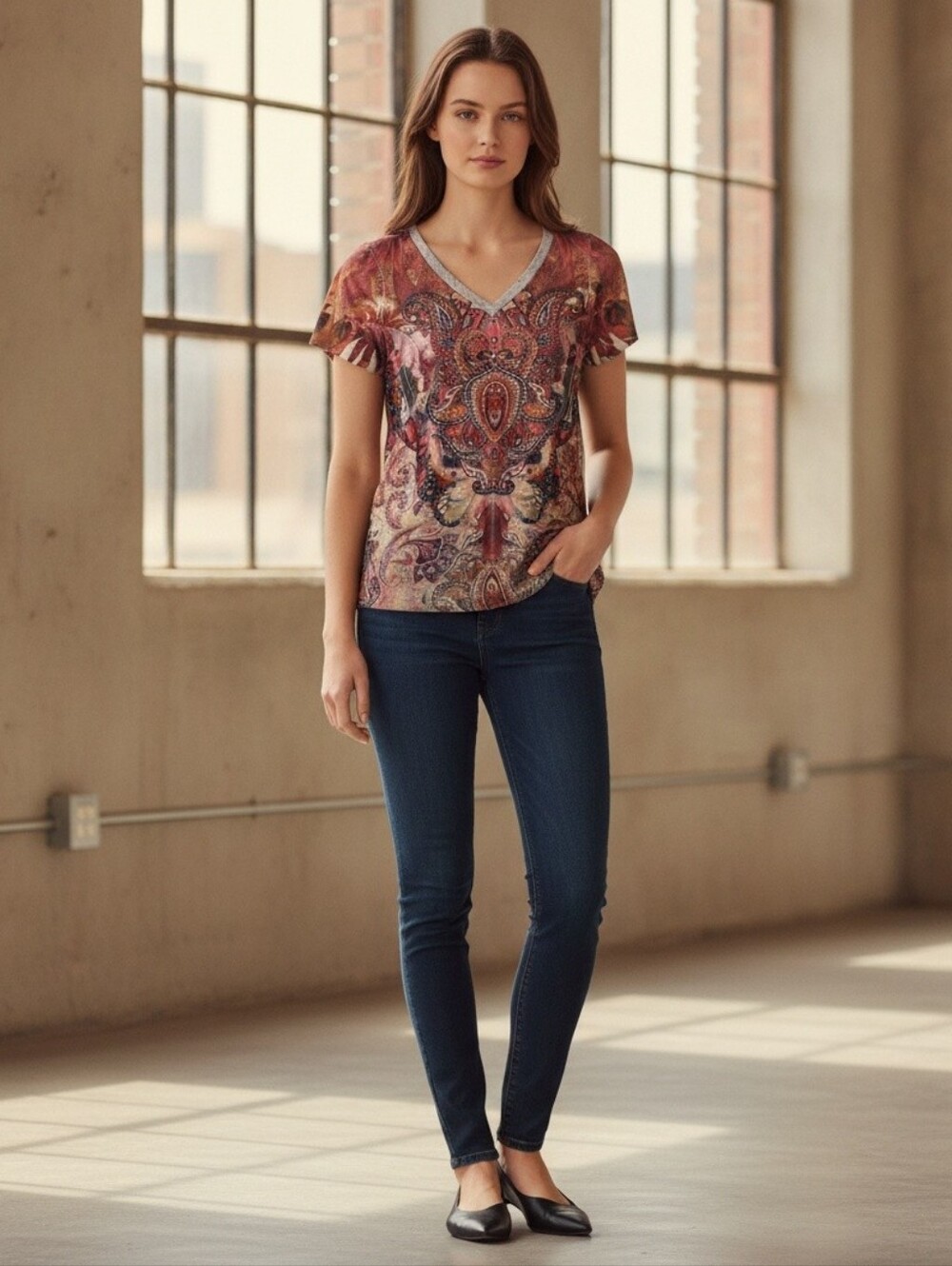 Apt. 9 Short Sleeve Blouse Size XL - Picture 6 of 6